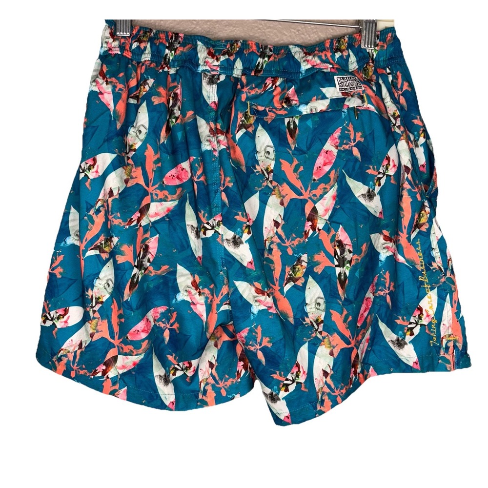 Baja Llama Men's blue Stretch boardShorts swim, sz Large